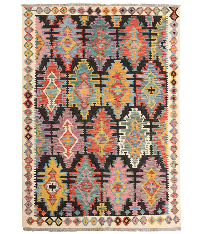 Naila kelim  298x207 cm  handmade Afghan  traditional Kilim Area Rug Wool Carpet