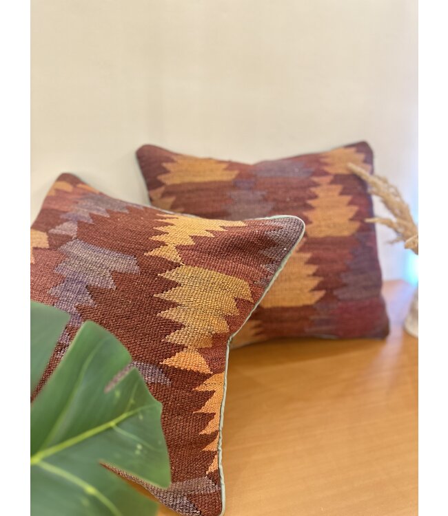 kelim cushion cover with filling Handmade kelim cushions ca 45x45 cm