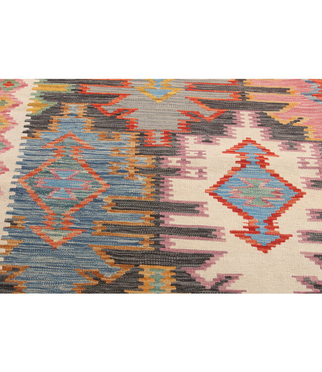 Handgeweven Naila kelim 297x203 cm  Traditional Kelim Tapijt Wol