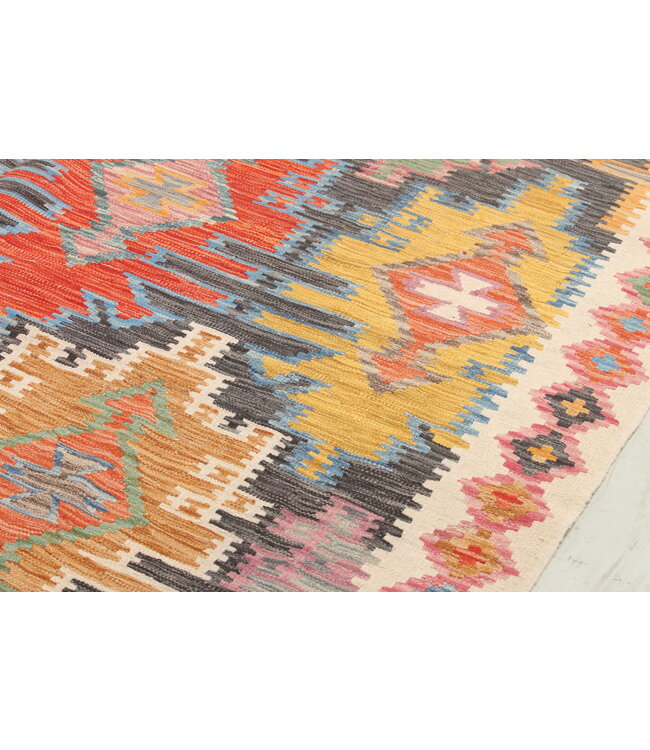 Handmade Naila kelim  297x203 cm  Traditional Kilim Area Rug Wool Carpet