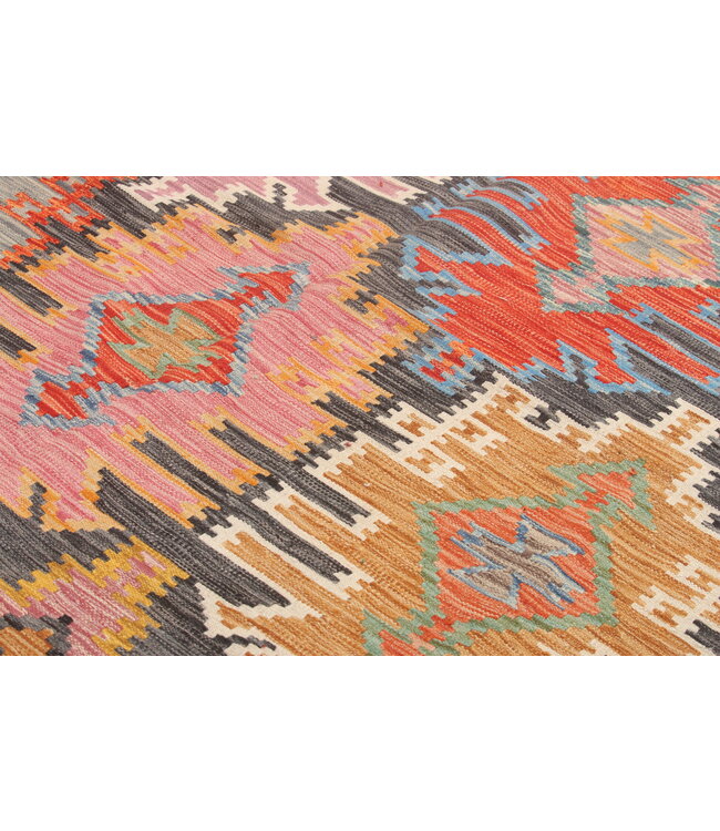 Handgeweven Naila kelim 297x203 cm  Traditional Kelim Tapijt Wol