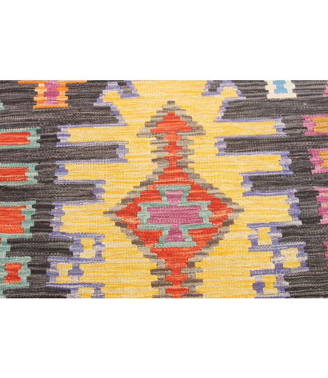 Naila kelim Handgeweven 306x206cm  Traditional Kelim Tapijt Wol