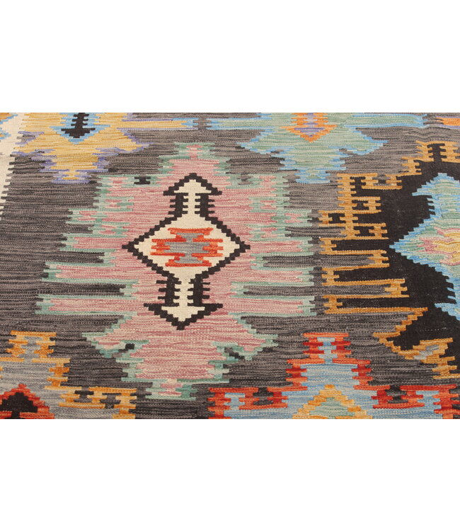 Naila kelim  Handmade  293x200 cm  Traditional Kilim Area Rug Wool Carpet