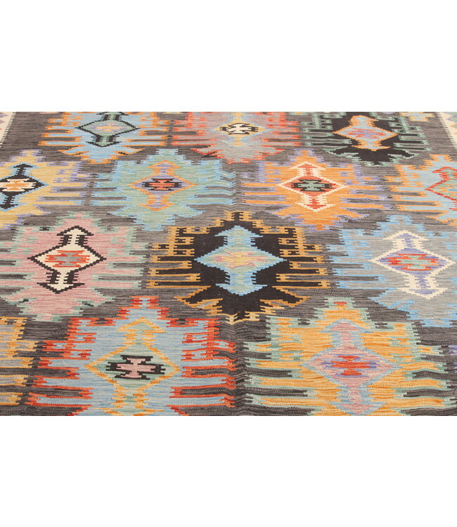 Naila kelim  Handmade  293x200 cm  Traditional Kilim Area Rug Wool Carpet