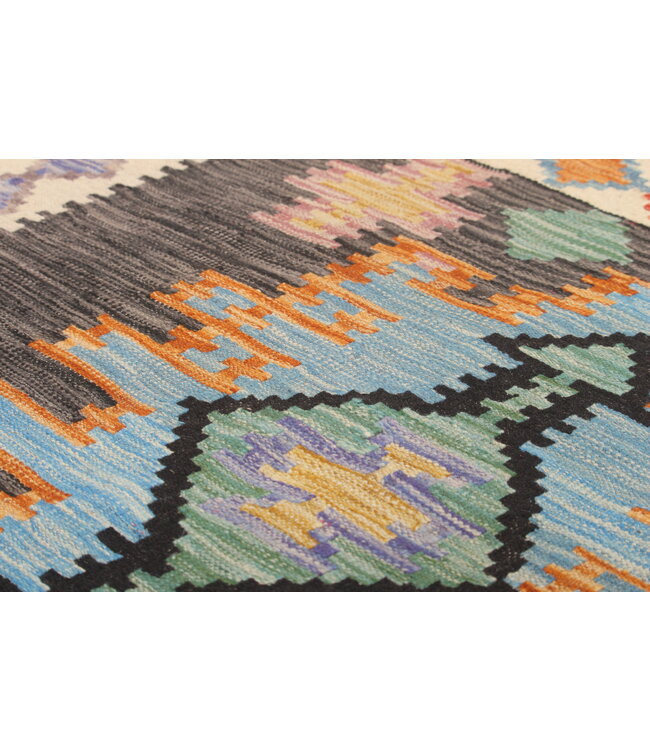 Naila kelim  Handgemacht   293x200 cm Traditional Wolle Kelim Teppich