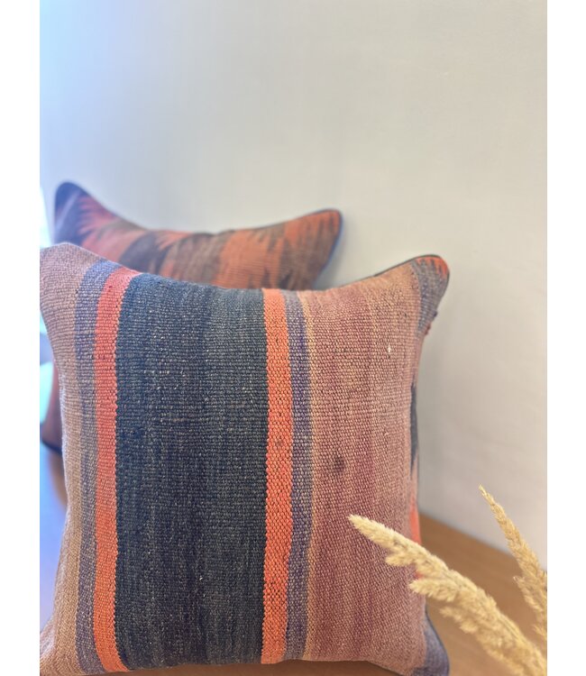 2x kelim cushion cover with filling Handmade kelim cushions ca 45x45 cm