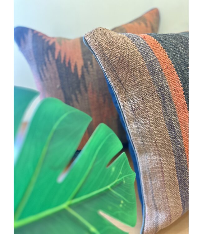 2x kelim cushion cover with filling Handmade kelim cushions ca 45x45 cm