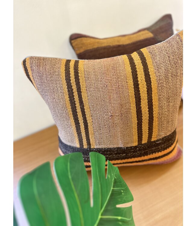 2x kelim cushion cover with filling Handmade kelim cushions ca 45x45 cm