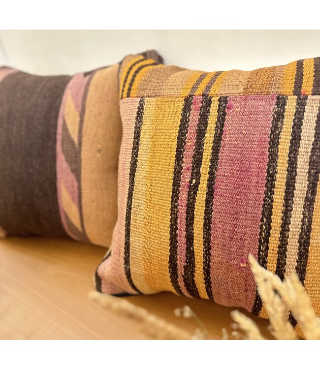 2x kelim cushion cover with filling Handmade kelim cushions ca 45x45 cm