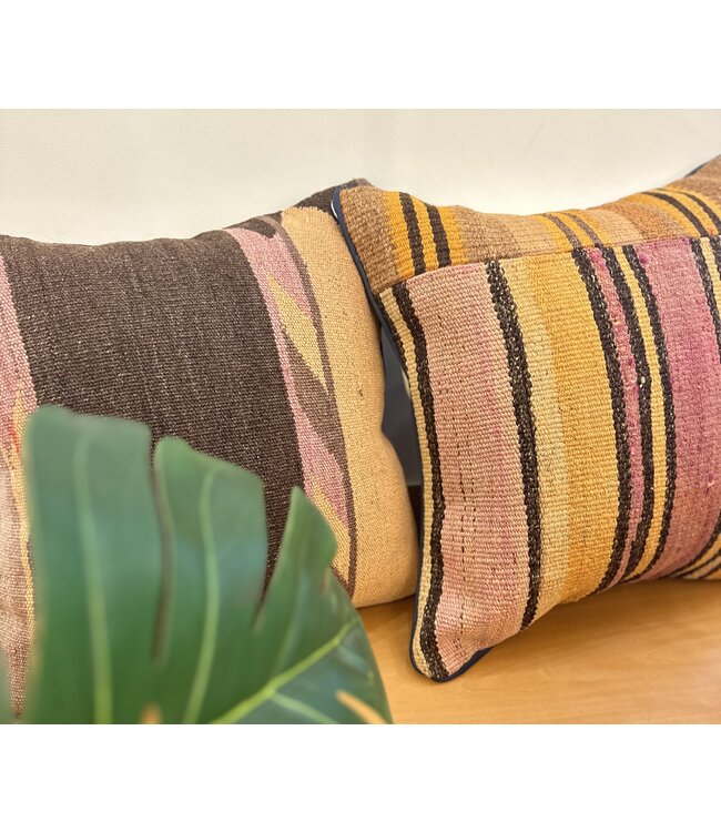 2x kelim cushion cover with filling Handmade kelim cushions ca 45x45 cm