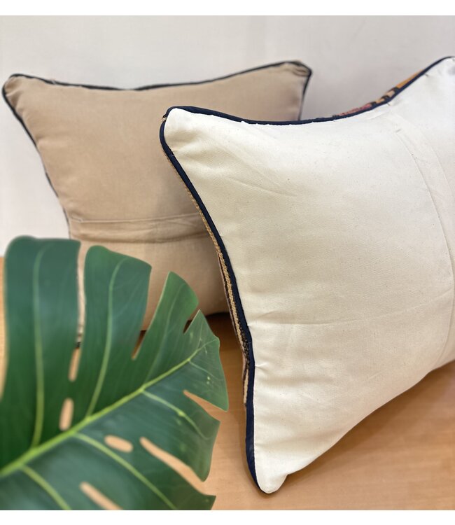 2x kelim kussenhoes met vulling Handgemaakte kelim kussens ca 45x45 cm