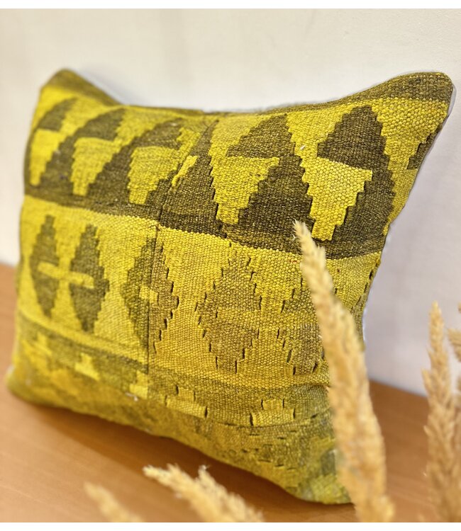 Kelim kussenhoes met vulling Handgemaakte kelim kussens ca 45x45 cm