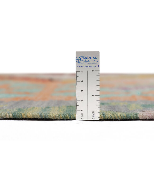 242x199 cm Handmade Afghan Traditional Kilim Area Rug Wool Carpet