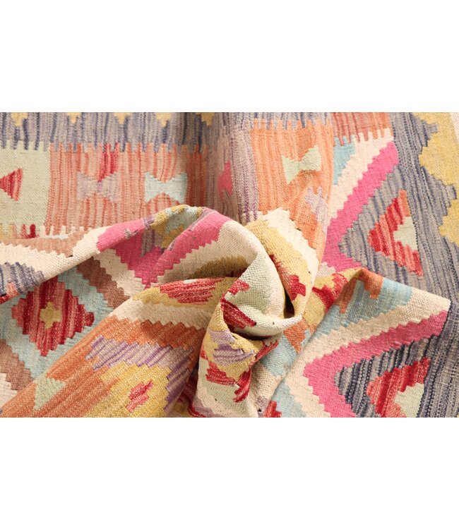 175x124 cm Handmade Afghan Traditional Kilim Area Rug Wool Carpet