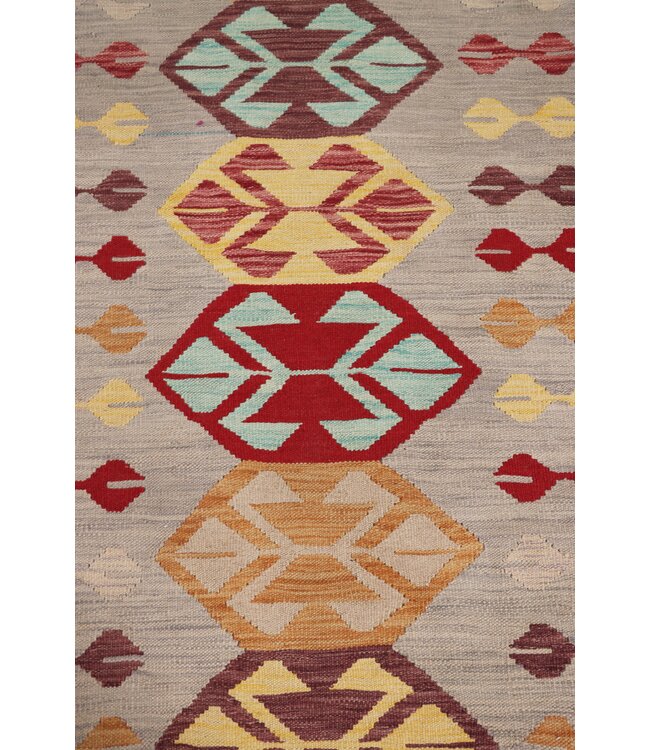 Kelim kleed loper  246x80 cm   vloerkleed tapijt kelims hand geweven