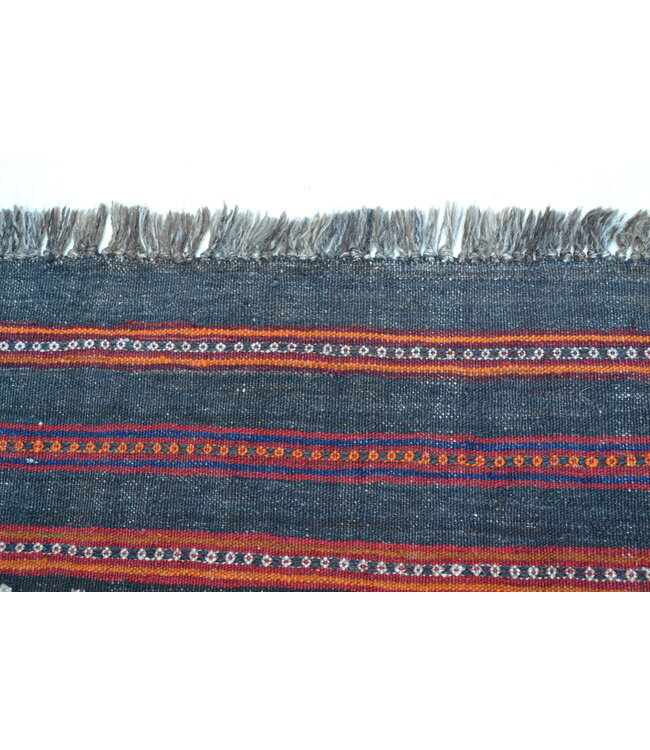 298x201 cm Handgewebte Orientalisch Wolle Kelim Teppich Antiker Kelim