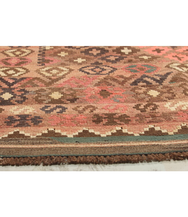 278x213 cm Handgewebte Orientalisch Wolle Kelim Teppich Antiker Kelim