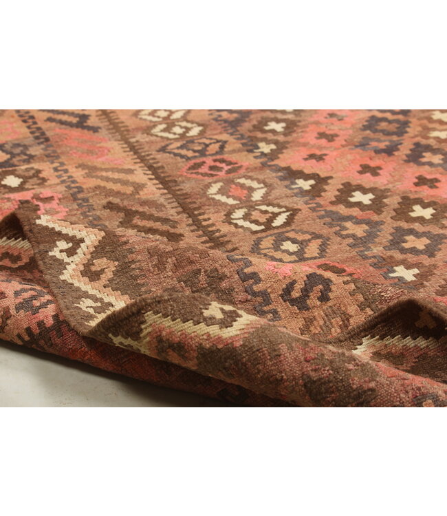 278x213 cm Hand Woven Afghan Wool Kilim Area Rug  Antique kelim