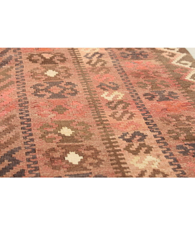 278x213 cm Handgemaakt Oosters Kelim Wol Vloerkleed Antieke kelim