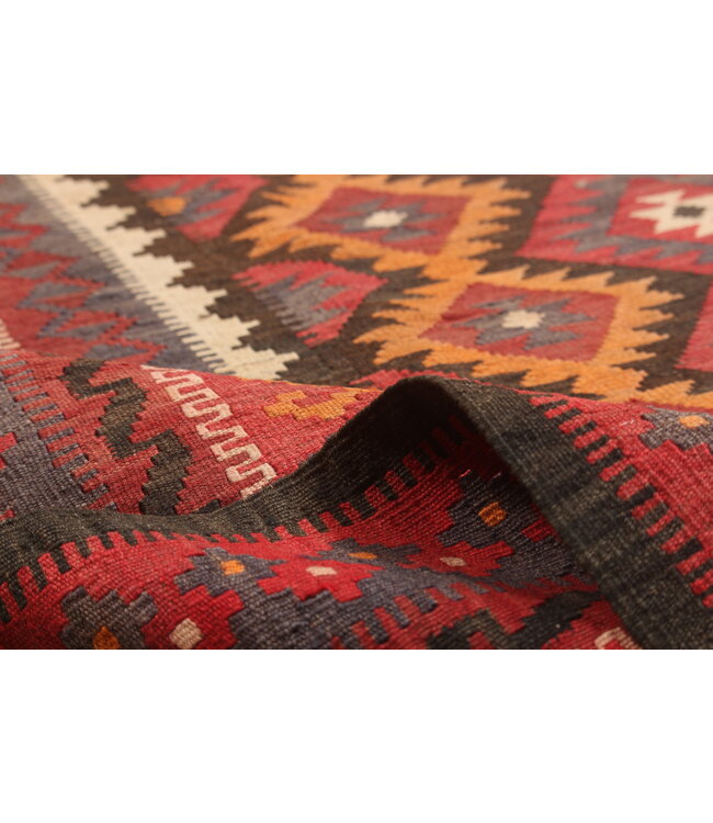 284x207 cm Handgewebte Orientalisch Wolle Kelim Teppich Antiker Kelim Vintage-Kelim