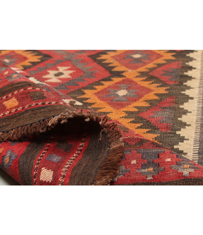 284x207 cm Handgewebte Orientalisch Wolle Kelim Teppich Antiker Kelim Vintage-Kelim