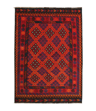 Kelimshop 275x190 cm Handgemaakt Oosters Kelim Wol Vloerkleed Antieke, vintage kelim