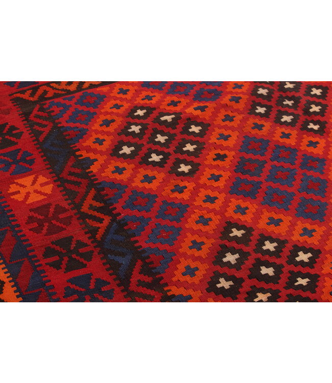 275x190 cm Handgewebte Orientalisch Wolle Kelim Teppich Antiker Kelim Vintage-Kelim