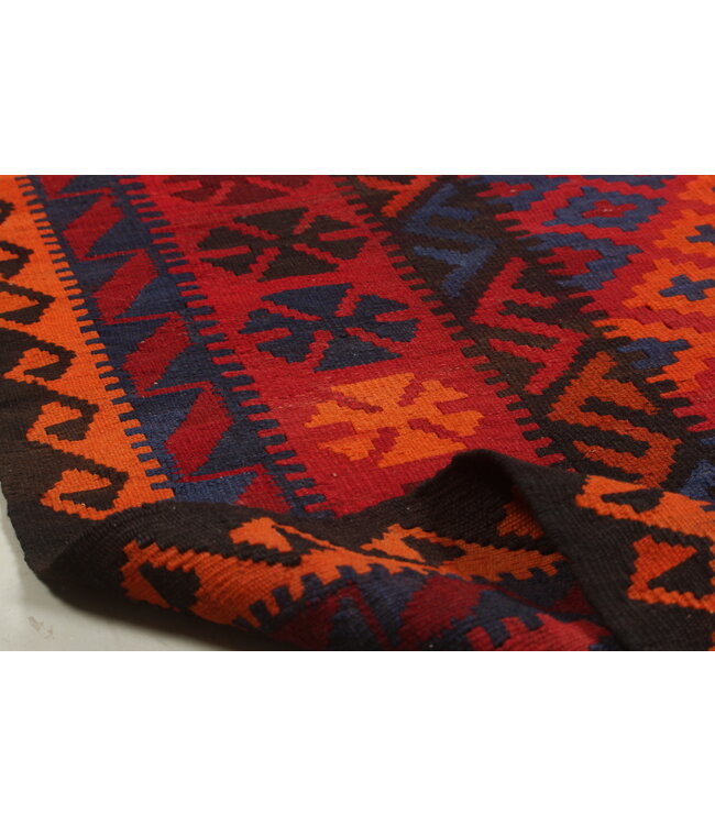 275x190 cm Handgewebte Orientalisch Wolle Kelim Teppich Antiker Kelim Vintage-Kelim