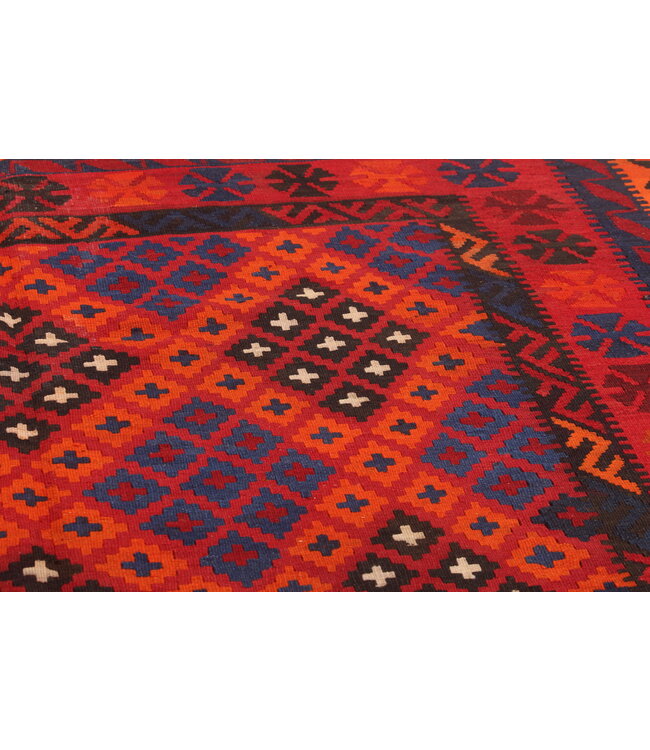 275x190 cm Handgewebte Orientalisch Wolle Kelim Teppich Antiker Kelim Vintage-Kelim