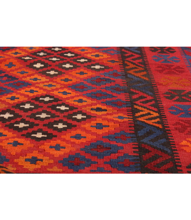 275x190 cm Handgemaakt Oosters Kelim Wol Vloerkleed Antieke, vintage kelim