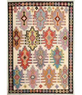 Kelimshop Naila kelim Handgemacht 295x207 cm Traditional Wolle Kelim Teppich
