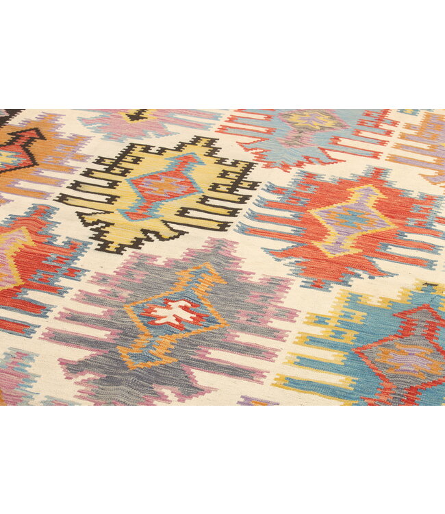 Naila kelim  Handmade  295x207 cm  Traditional Kilim Area Rug Wool Carpet