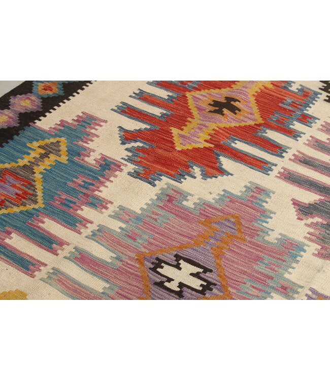 Naila kelim  Handgemacht   295x207 cm Traditional Wolle Kelim Teppich