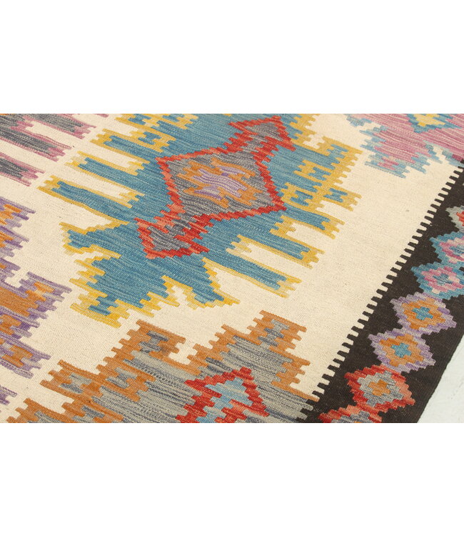 Naila kelim  Handgemacht   295x207 cm Traditional Wolle Kelim Teppich