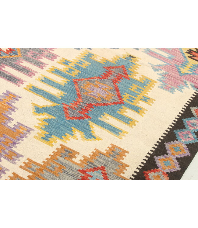 Naila kelim  Handgemacht   295x207 cm Traditional Wolle Kelim Teppich