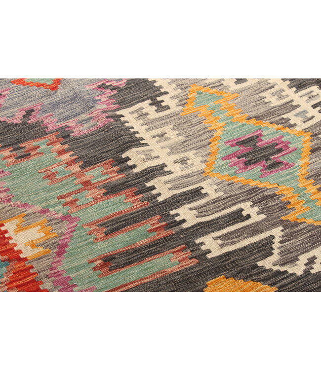 Naila kelim Handgeweven 307x199cm  Traditional Kelim Tapijt Wol