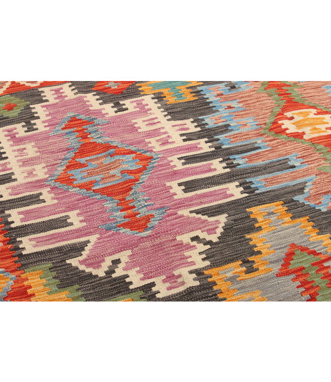 Naila kelim Handgeweven 307x199cm  Traditional Kelim Tapijt Wol