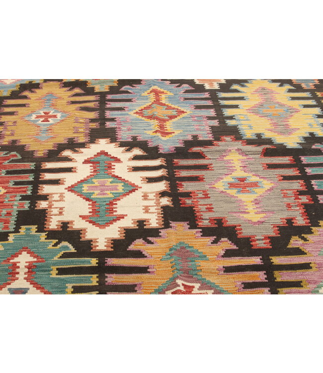 Naila kelim  Handgemacht  300x202cm Traditional Wolle Kelim Teppich