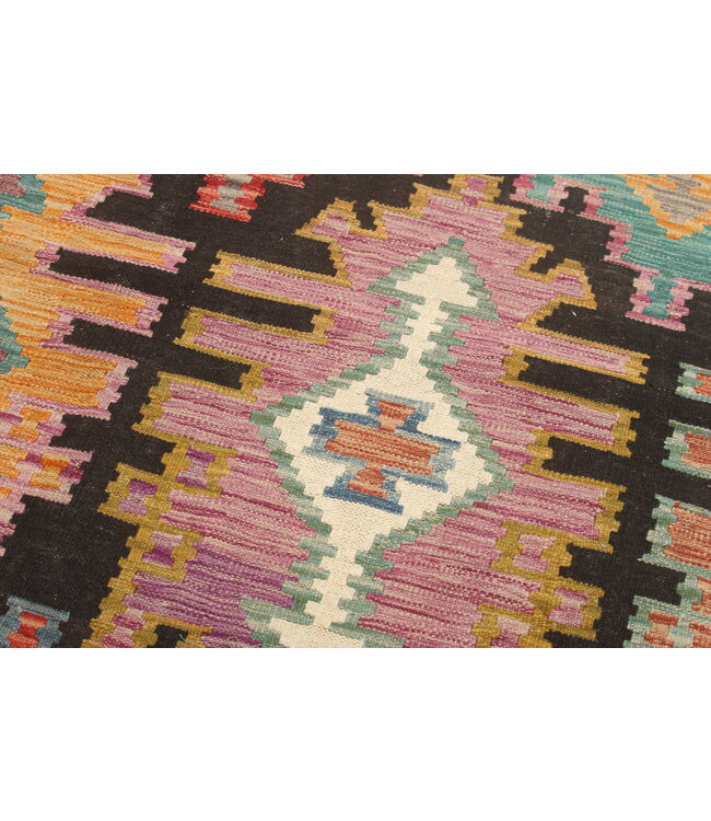 Naila kelim Handgeweven 300x202cm  Traditional Kelim Tapijt Wol