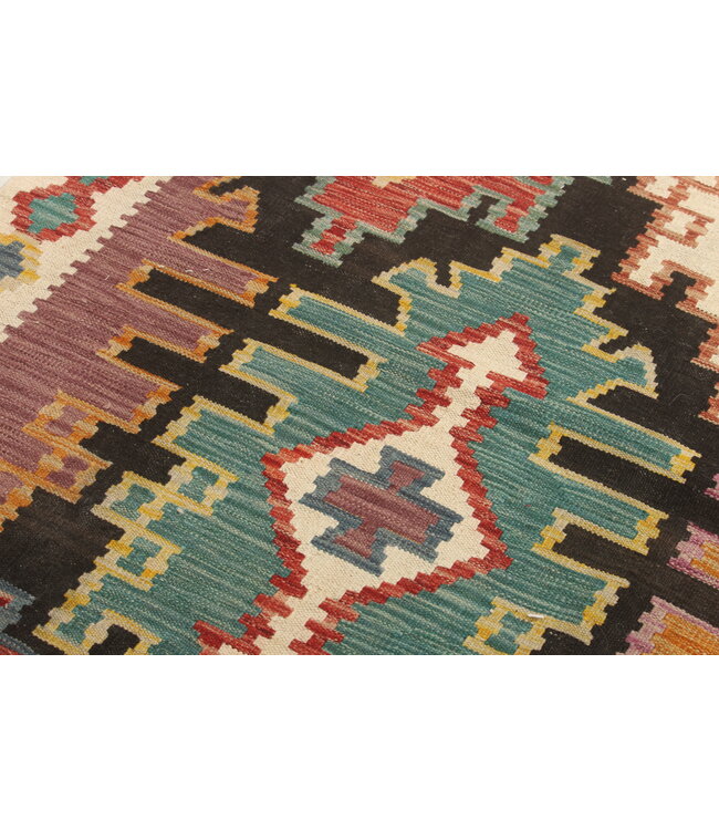 Naila kelim Handgeweven 300x202cm  Traditional Kelim Tapijt Wol