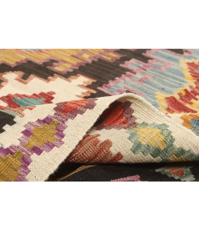 Naila kelim Handgeweven 300x202cm  Traditional Kelim Tapijt Wol