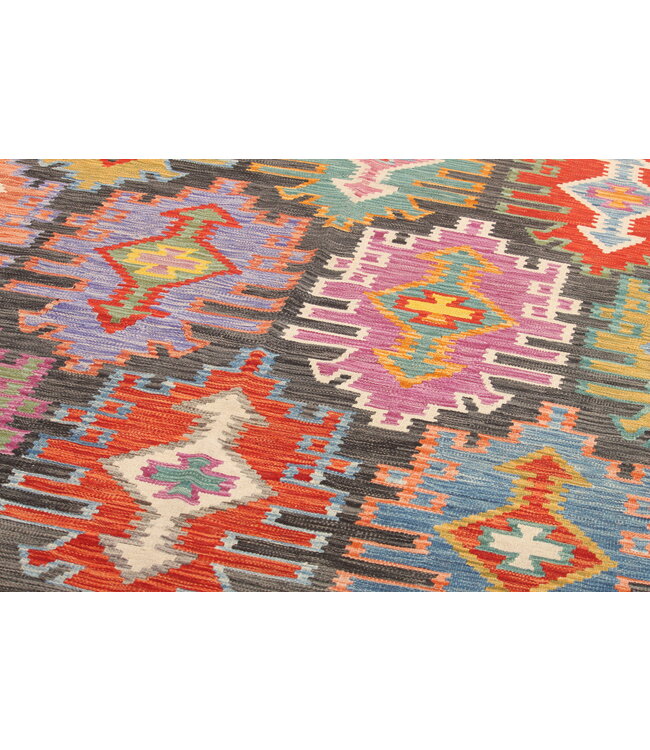 Naila kelim  Handgemacht  303x212cm Traditional Wolle Kelim Teppich