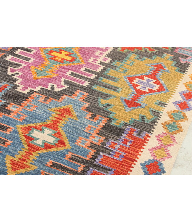 Naila kelim  Handgemacht  303x212cm Traditional Wolle Kelim Teppich