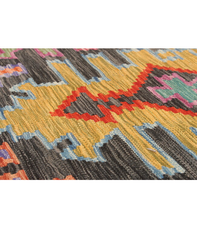 Naila kelim Handgeweven 303x212cm  Traditional Kelim Tapijt Wol