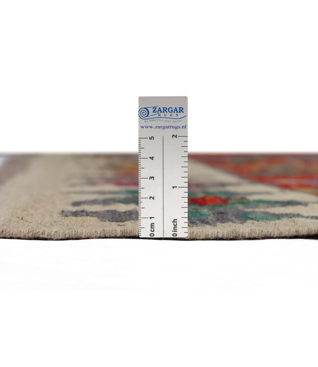 253x177  cm Handmade Afghan Traditional Kilim Area Rug Wool Carpet