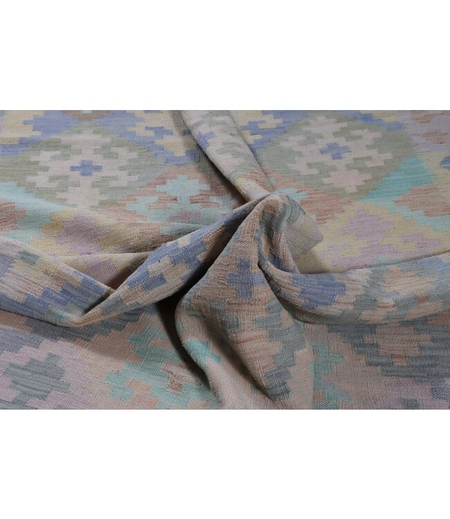 296x196 cm Handgefertigter Afghanischer traditioneller Kilim Teppich Woll