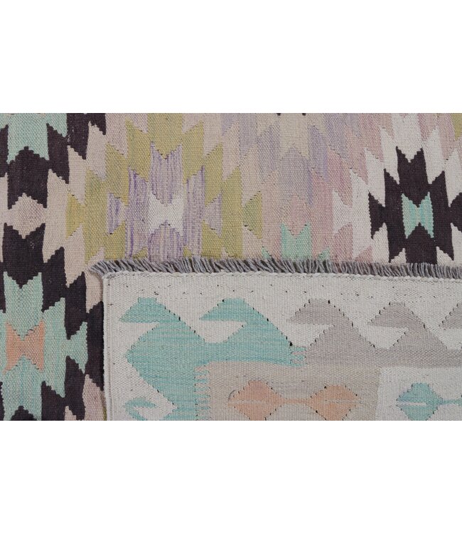 305x189 cm Handgefertigter Afghanischer traditioneller Kilim Teppich Woll