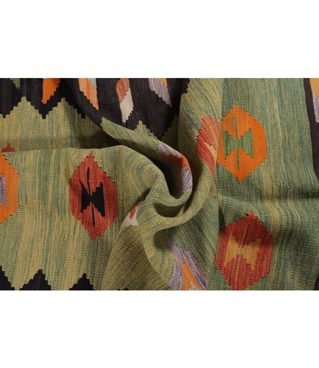 197x149 cm Handgefertigter Afghanischer traditioneller Kilim Teppich Woll