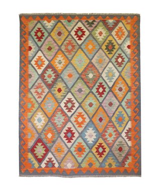201x155 cm Handgefertigter Afghanischer traditioneller Kilim Teppich Woll 201x155 cm Handgefertigter Afghanischer traditioneller Kilim Teppich Woll
