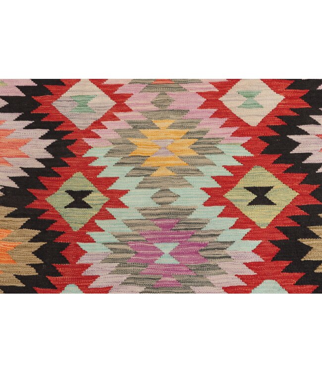 202x152 cm Handmade Afghan Traditional Kilim Area Rug Wool Carpet